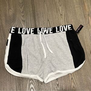 NWT Love Streak Womens Cotton Track Gym Shorts Size 2X